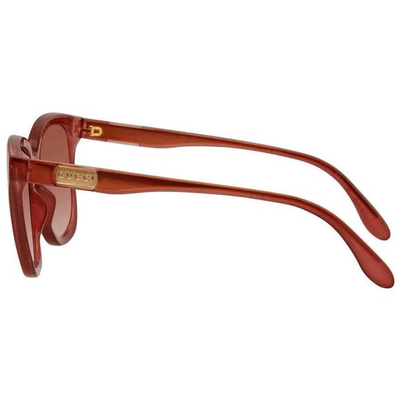 NEW Gucci Brown Gradient Square Women's Sunglasses - Picture 3 of 4